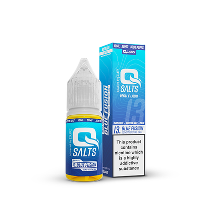 5mg Q Salts Nic Salts 10ml (50VG/50PG) - Flavour: Blueberry Gum