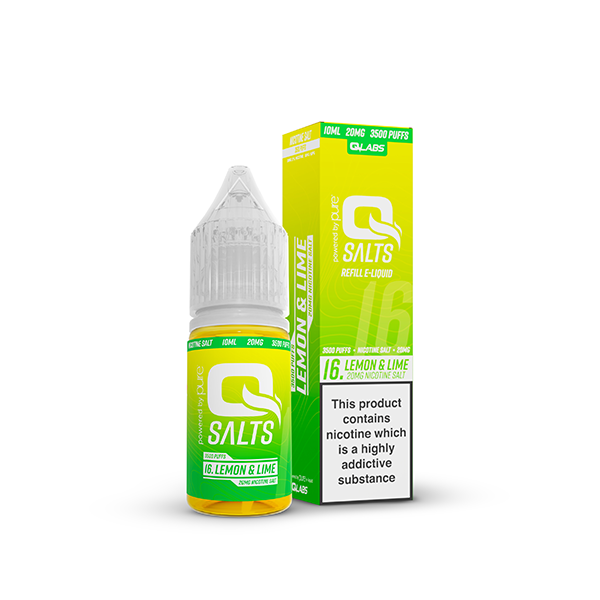 10mg Q Salts Nic Salts 10ml (50VG/50PG) - Flavour: NRG Ice