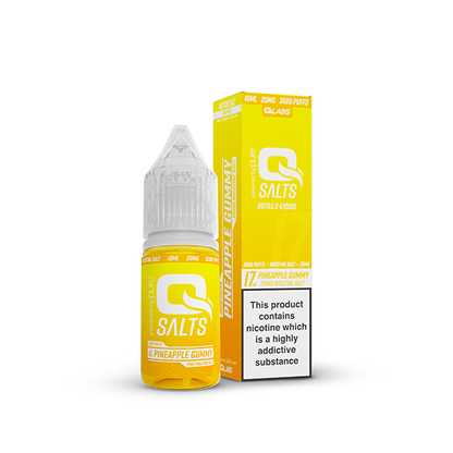 10mg Q Salts Nic Salts 10ml (50VG/50PG) - Flavour: Banana Shake
