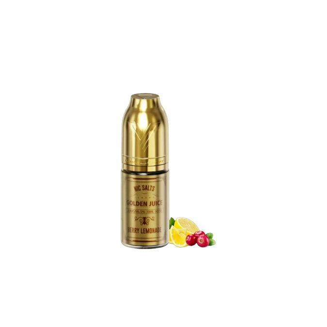 20mg Vaplay Golden Juice 10ml Nic Salt (50VG/50PG) - Flavour: Strawberry Raspberry Cherry