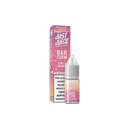 5mg Just Juice Bar 10ml Nic Salt (40VG/60PG) - Flavour: Strawberry Kiwi