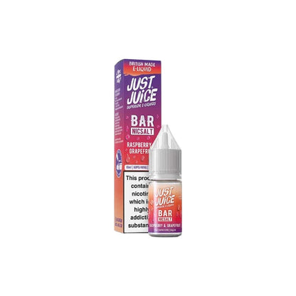 5mg Just Juice Bar 10ml Nic Salt (40VG/60PG) - Flavour: Strawberry Kiwi