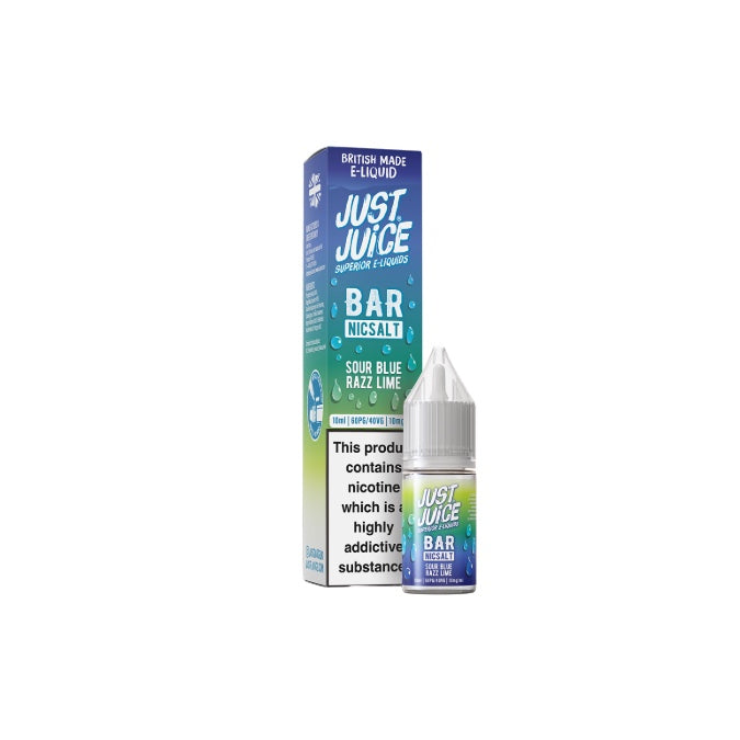 10mg Just Juice Bar 10ml Nic Salt (40VG/60PG) - Flavour: Vanilla Rhubarb