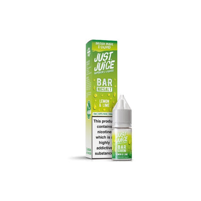 10mg Just Juice Bar 10ml Nic Salt (40VG/60PG) - Flavour: Kiwi Cooler