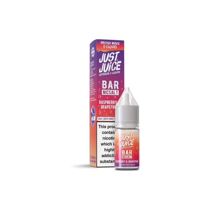 10mg Just Juice Bar 10ml Nic Salt (40VG/60PG) - Flavour: Vanilla Rhubarb
