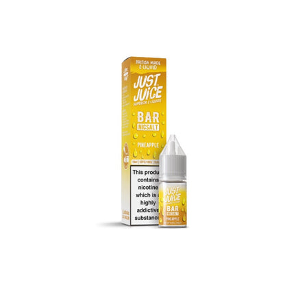 10mg Just Juice Bar 10ml Nic Salt (40VG/60PG) - Flavour: Vanilla Rhubarb