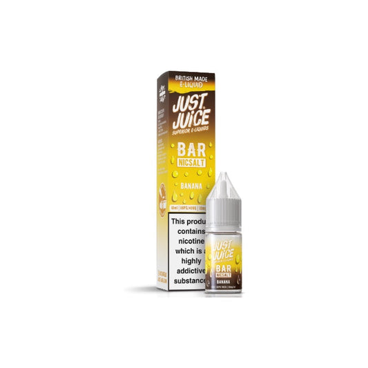 10mg Just Juice Bar 10ml Nic Salt (40VG/60PG) - Flavour: Sour Blue Razz Lime