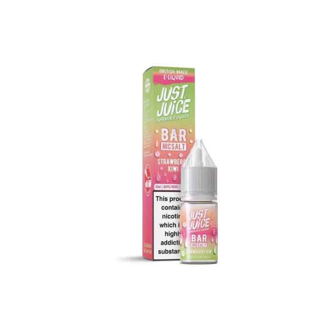 20mg Just Juice Bar 10ml Nic Salt (40VG/60PG) - Flavour: Strawberry Kiwi