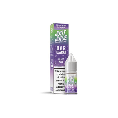 20mg Just Juice Bar 10ml Nic Salt (40VG/60PG) - Flavour: Strawberry Kiwi