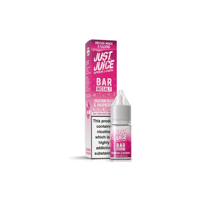 20mg Just Juice Bar 10ml Nic Salt (40VG/60PG) - Flavour: Strawberry Kiwi