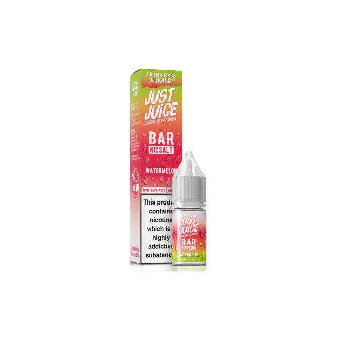 20mg Just Juice Bar 10ml Nic Salt (40VG/60PG) - Flavour: Watermelon