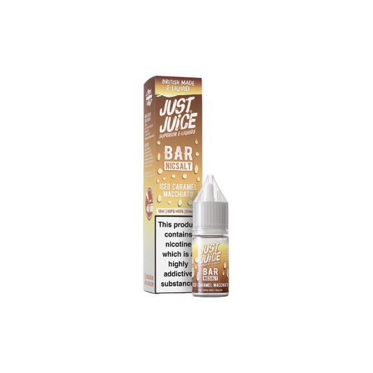 20mg Just Juice Bar 10ml Nic Salt (40VG/60PG) - Flavour: Strawberry Kiwi