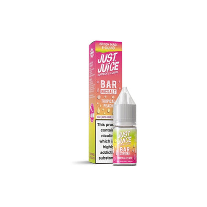 20mg Just Juice Bar 10ml Nic Salt (40VG/60PG) - Flavour: Tropical Peach