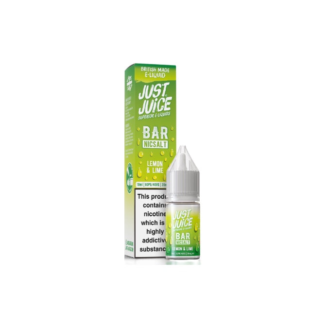 20mg Just Juice Bar 10ml Nic Salt (40VG/60PG) - Flavour: Kiwi Cooler