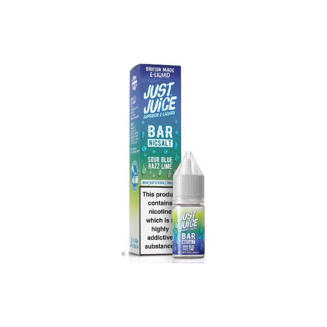 20mg Just Juice Bar 10ml Nic Salt (40VG/60PG) - Flavour: Vanilla Rhubarb