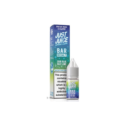 20mg Just Juice Bar 10ml Nic Salt (40VG/60PG) - Flavour: Vanilla Rhubarb
