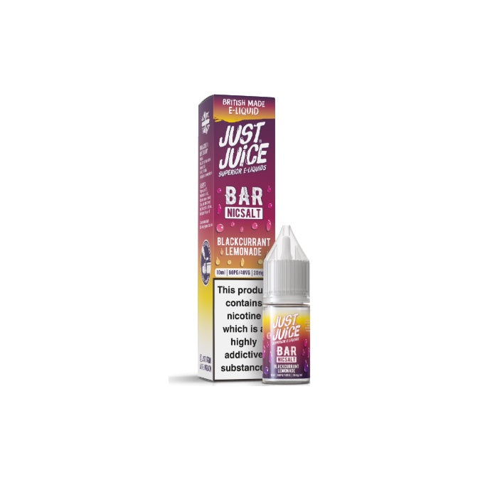 20mg Just Juice Bar 10ml Nic Salt (40VG/60PG) - Flavour: Cherry