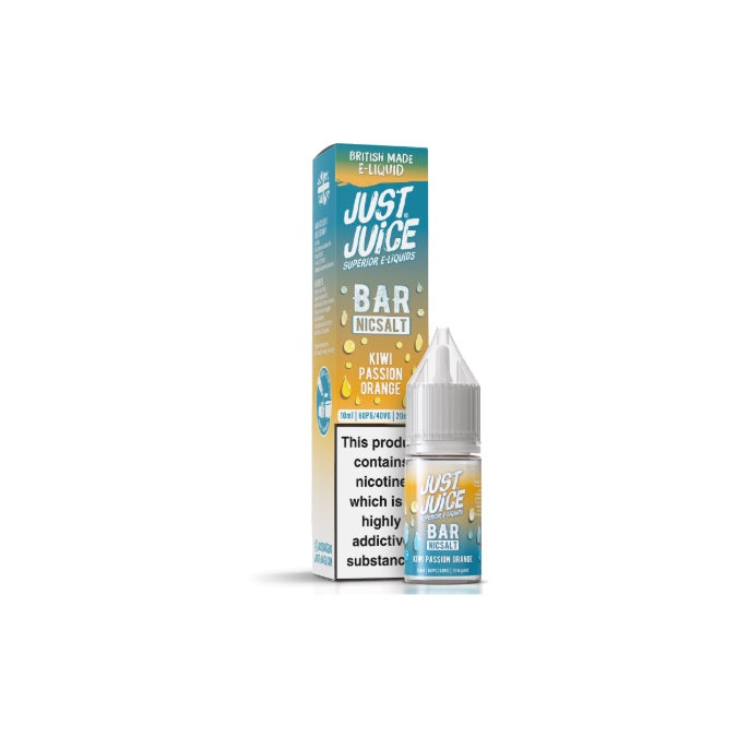 20mg Just Juice Bar 10ml Nic Salt (40VG/60PG) - Flavour: Tropical Peach
