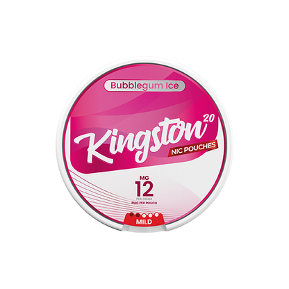 12mg Kingston Nicotine Pouches - 20 Pouches - Flavour: Grape Ice