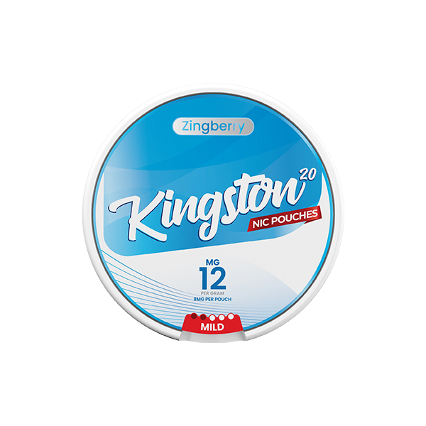 12mg Kingston Nicotine Pouches - 20 Pouches - Flavour: Grape Ice