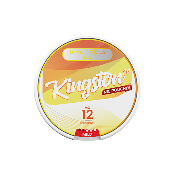 12mg Kingston Nicotine Pouches - 20 Pouches - Flavour: Lemon Citrus Ice