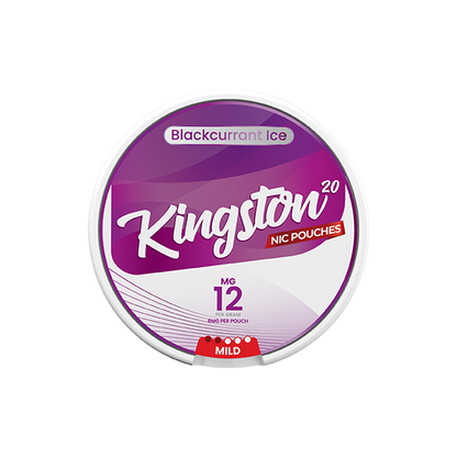 12mg Kingston Nicotine Pouches - 20 Pouches - Flavour: Grape Ice