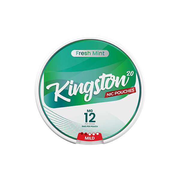 12mg Kingston Nicotine Pouches - 20 Pouches - Flavour: Zingberry