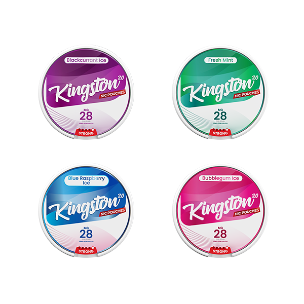 28mg Kingston Nicotine Pouches - 20 Pouches - Flavour: Cherry Cola