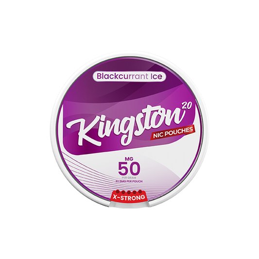 50mg Kingston Nicotine Pouches - 20 Pouches - Flavour: Zingberry