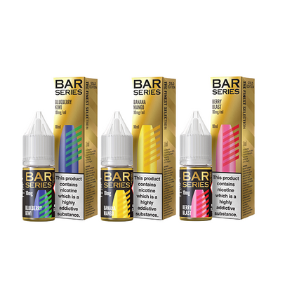 10mg Bar Series Gold Edition Nic Salt 10ml (50VG/50PG) - Flavour: Grape Raspberry