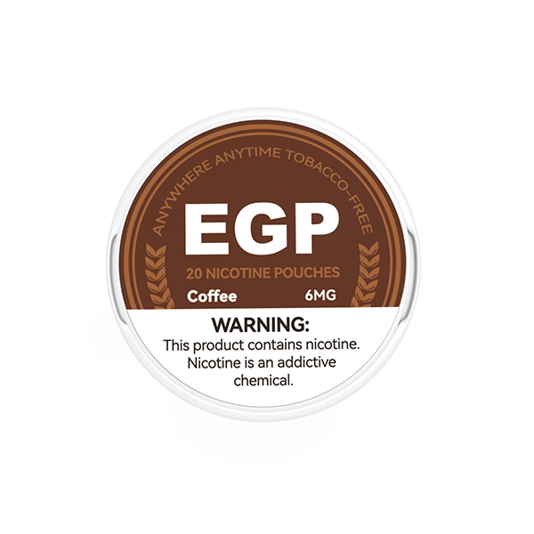 6mg EGP Nicotine Pouches - 20 Pouches (Buy 1 Get 1 Free) - Flavour: Coffee