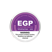 6mg EGP Nicotine Pouches - 20 Pouches (Buy 1 Get 1 Free) - Flavour: spearmint