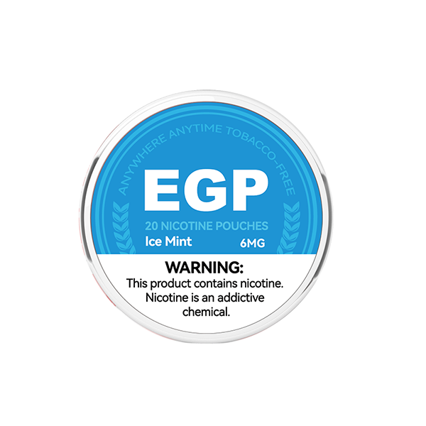 6mg EGP Nicotine Pouches - 20 Pouches (Buy 1 Get 1 Free) - Flavour: spearmint