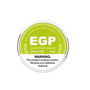 9mg EGP Nicotine Pouches - 20 Pouches (Buy 1 Get 1 Free) - Flavour: Spearmint