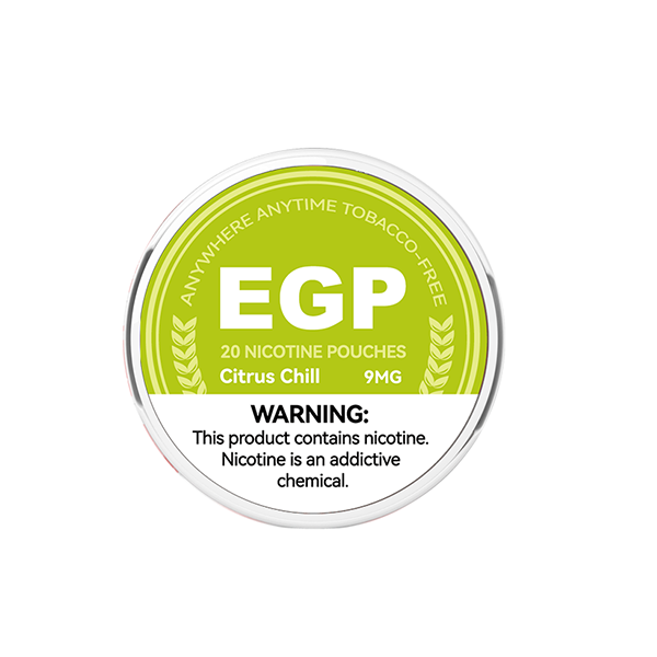 9mg EGP Nicotine Pouches - 20 Pouches (Buy 1 Get 1 Free) - Flavour: Spearmint