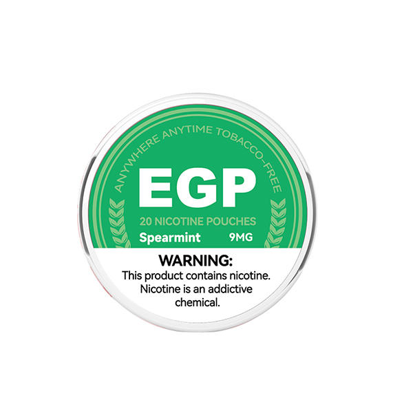 9mg EGP Nicotine Pouches - 20 Pouches (Buy 1 Get 1 Free) - Flavour: Spearmint