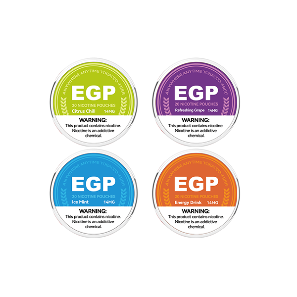 14mg EGP Nicotine Pouches - 20 Pouches - Flavour: Peach