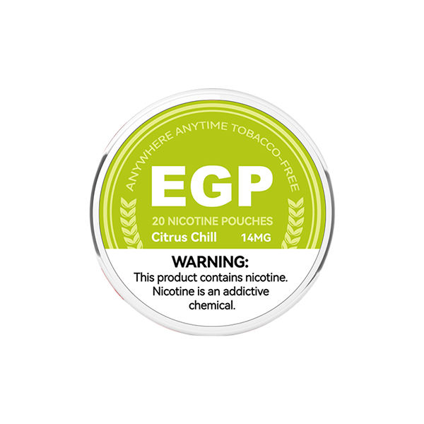 14mg EGP Nicotine Pouches - 20 Pouches - Flavour: Peach