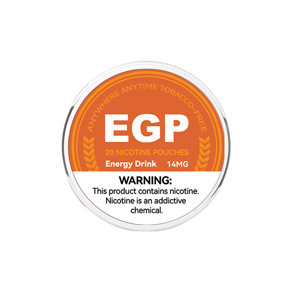 14mg EGP Nicotine Pouches - 20 Pouches - Flavour: Energy Drink