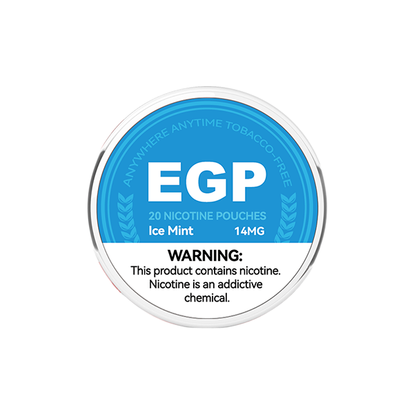 14mg EGP Nicotine Pouches - 20 Pouches - Flavour: Peach