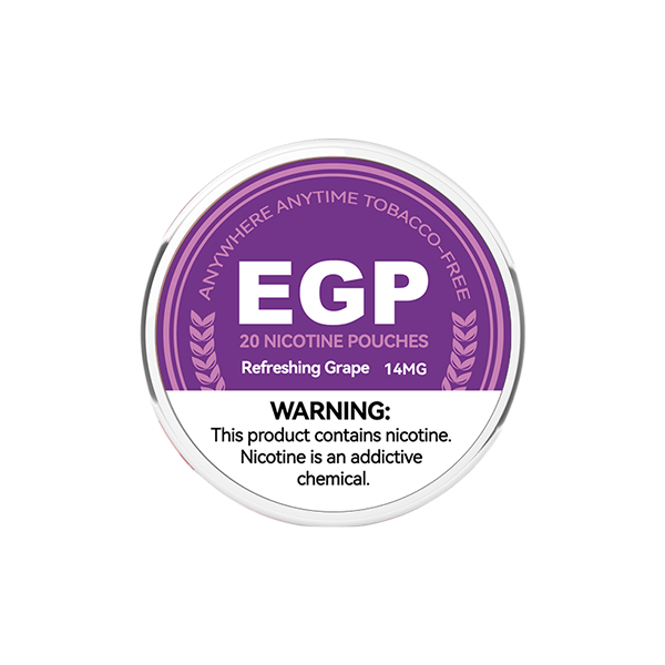 14mg EGP Nicotine Pouches - 20 Pouches - Flavour: Peach