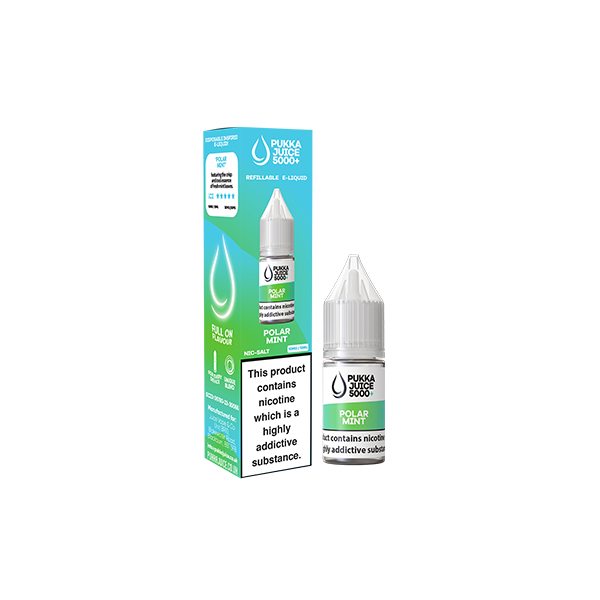 10mg Pukka Juice 5000+ 10ml Nic Salt (50VG/50PG) - Flavour: Frosty Forest Berries