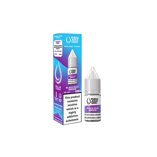 10mg Pukka Juice 5000+ 10ml Nic Salt (50VG/50PG) - Flavour: Lemon & Lime