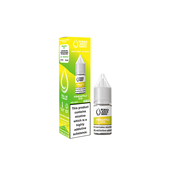 10mg Pukka Juice 5000+ 10ml Nic Salt (50VG/50PG) - Flavour: Lime Twist