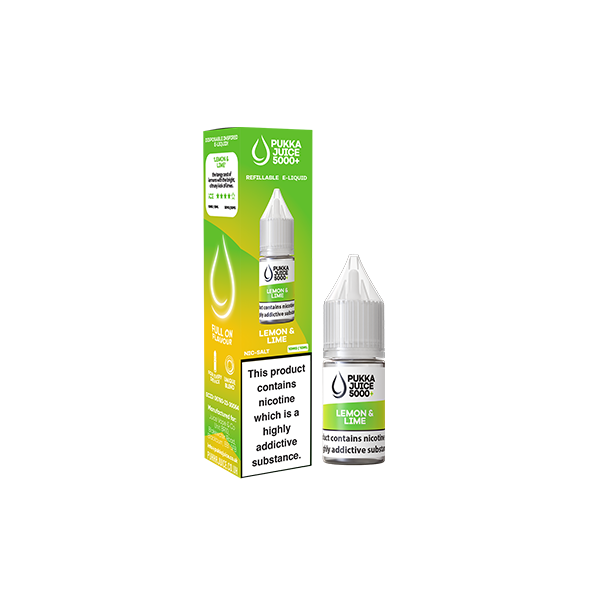 20mg Pukka Juice 5000+ 10ml Nic Salt (50VG/50PG) - Flavour: Berry Blast