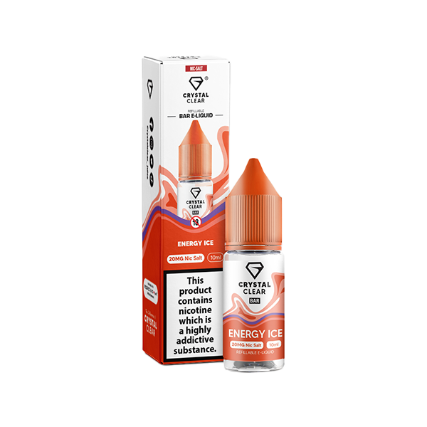 10mg Crystal Clear Nic Salt 10ml (50VG/50PG) - Flavour: Strawberry Watermelon Ice