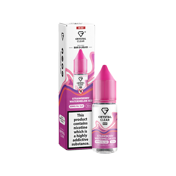 10mg Crystal Clear Bar Salt 10ml (50VG/50PG) - Flavour: Cherry Crush