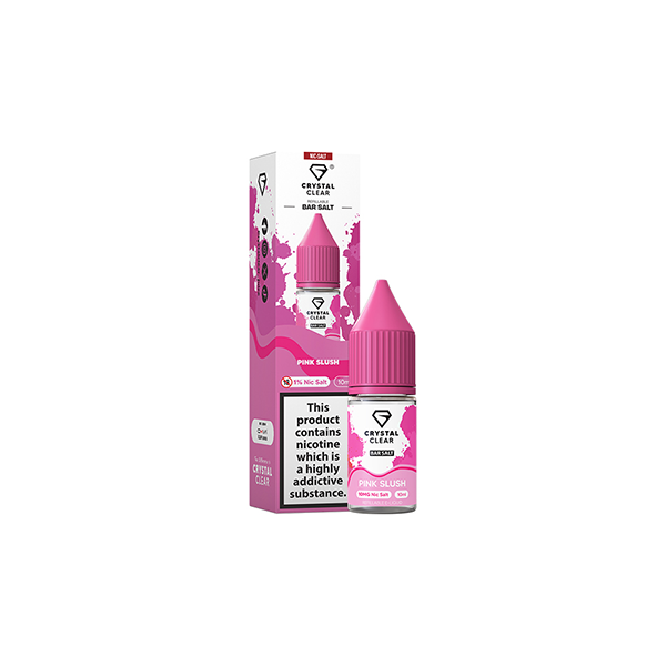 10mg Crystal Clear Bar Salt 10ml (50VG/50PG) - Flavour: Berry Breeze
