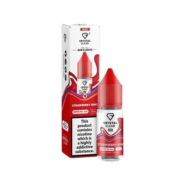 10mg Crystal Clear Nic Salt 10ml (50VG/50PG) - Flavour: Strawberry Watermelon Ice