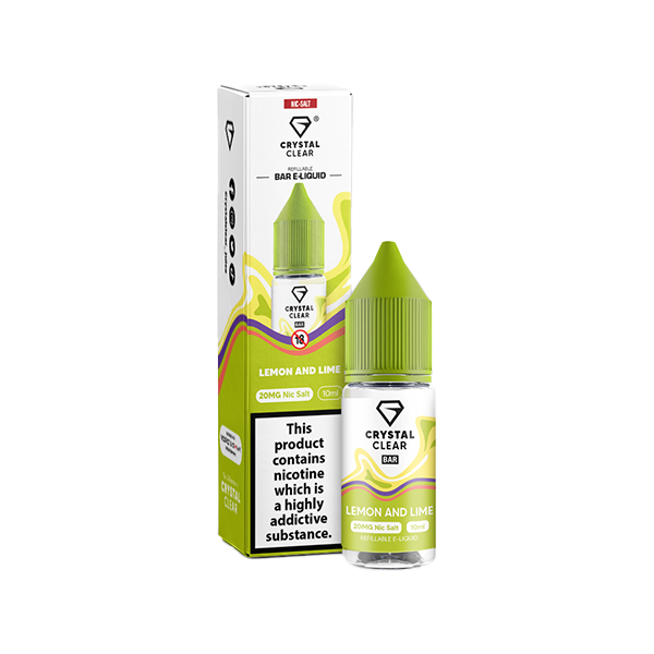 10mg Crystal Clear Nic Salt 10ml (50VG/50PG) - Flavour: Strawberry Watermelon Ice